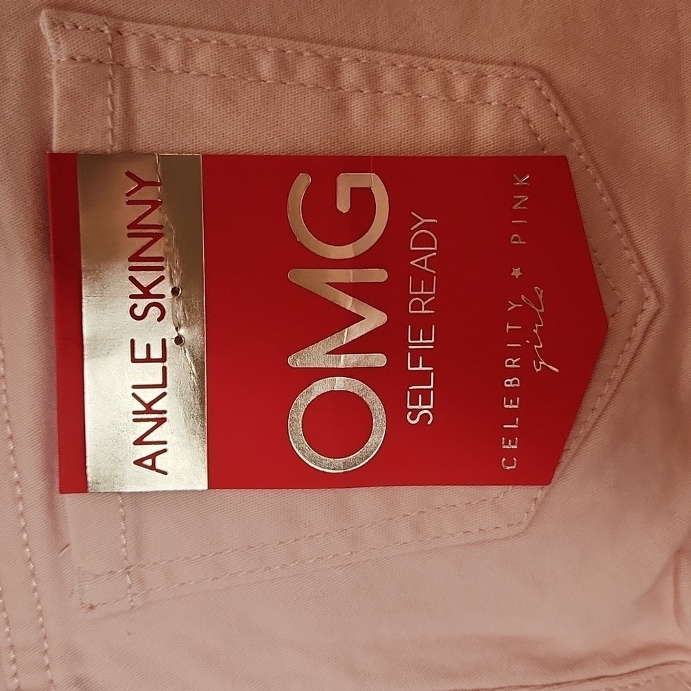 Celebrity Pink Ankle Skinny Pink Jeans Distressed Size 10 NWT - Picture 8 of 14